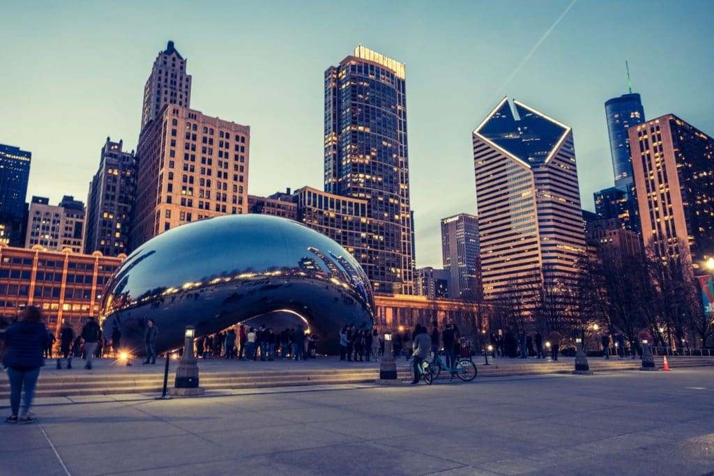 Chicago's "Bean" sculpture